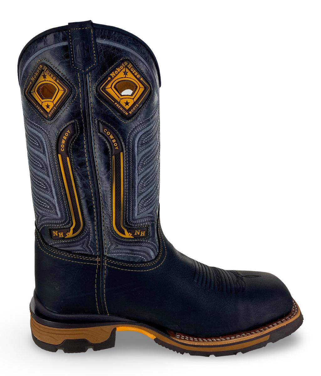 Nokota Horse Mens Sthil 25 Bisonte Tinker Negro