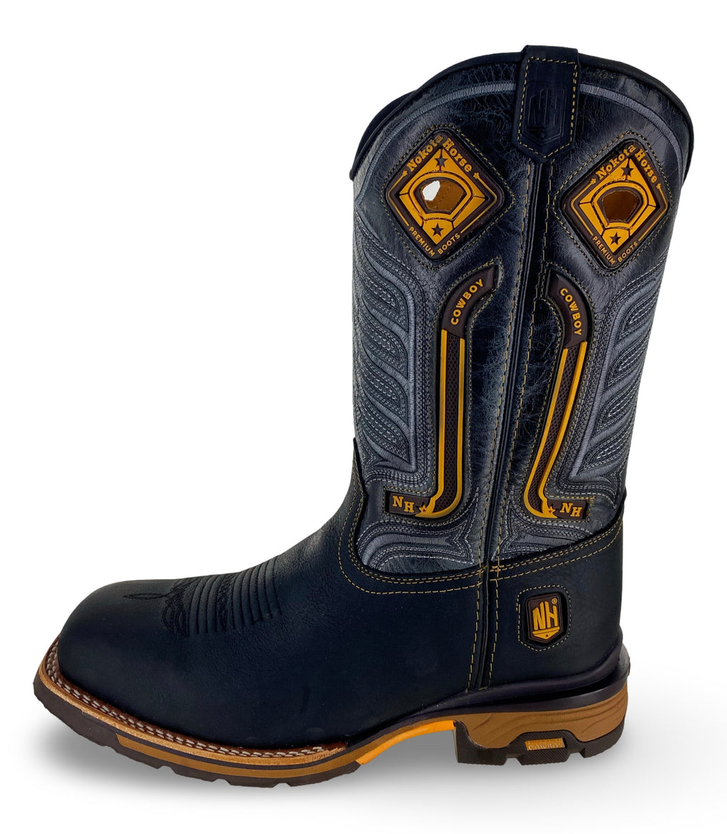 Nokota Horse Mens Sthil 25 Bisonte Tinker Negro