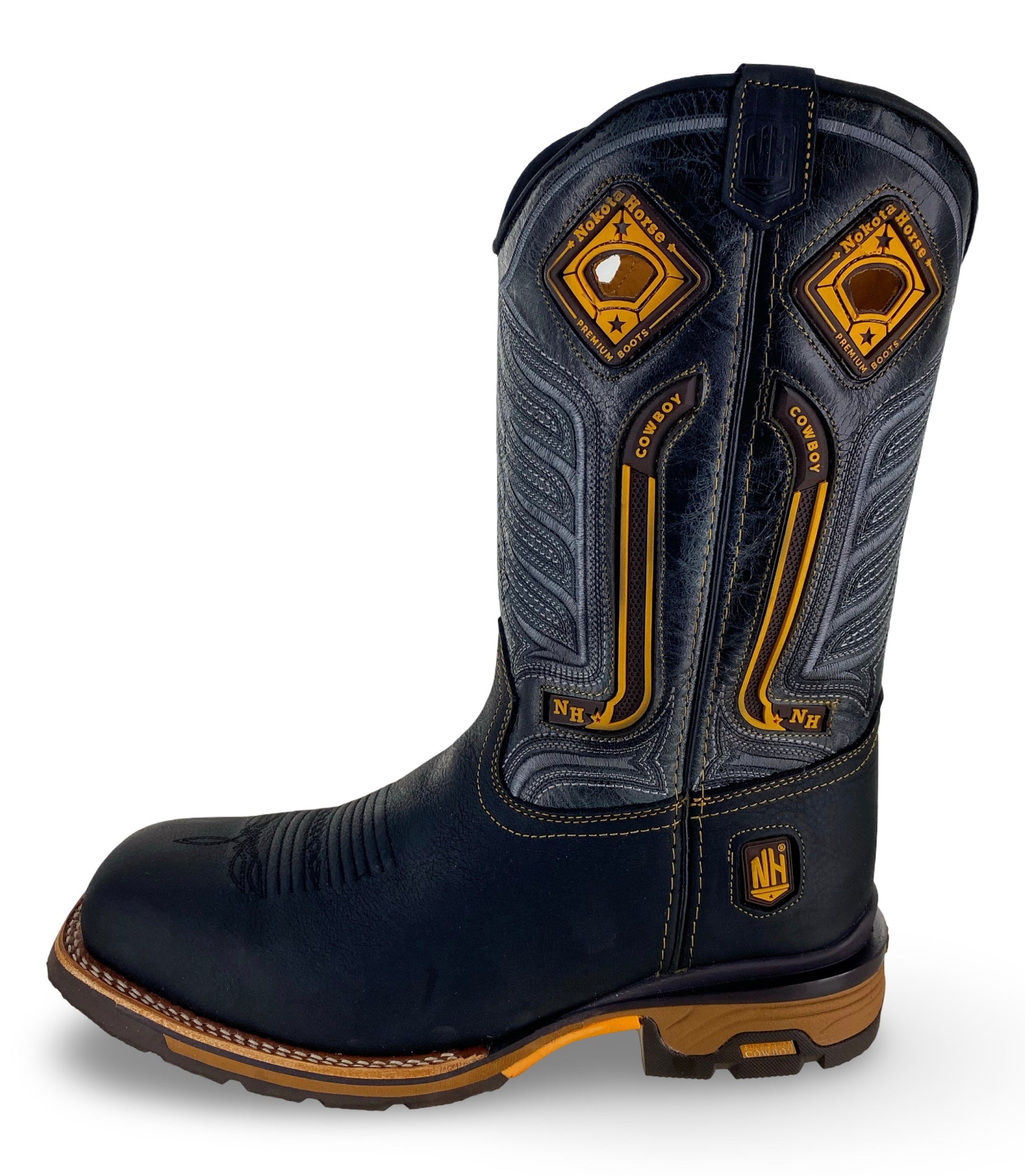 Nokota Horse Mens Sthil 25 Bisonte Tinker Negro