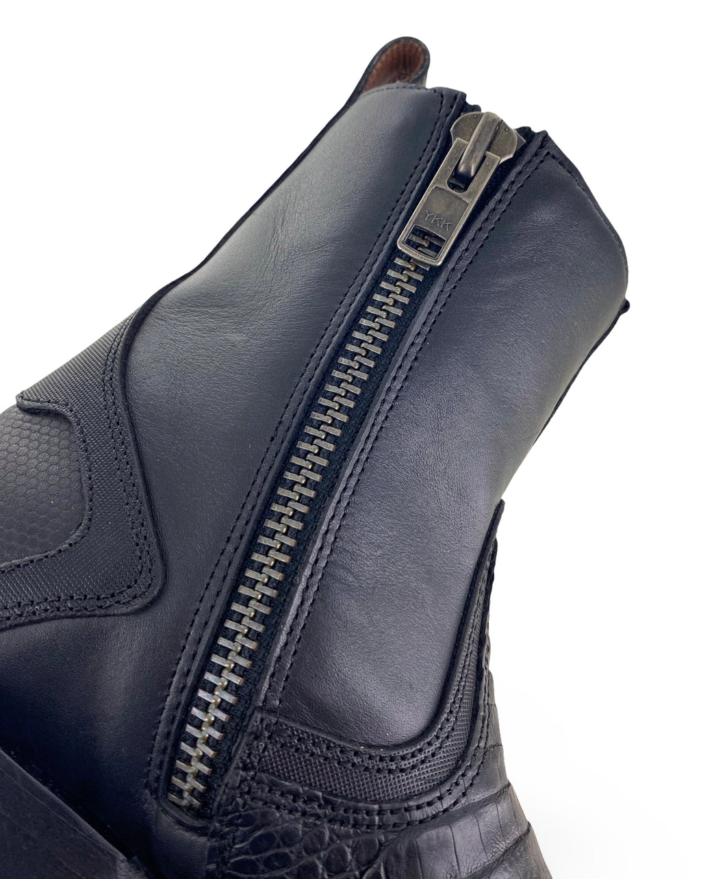 Cuadra Mens Black Genuine Caiman Belly Boots CU891