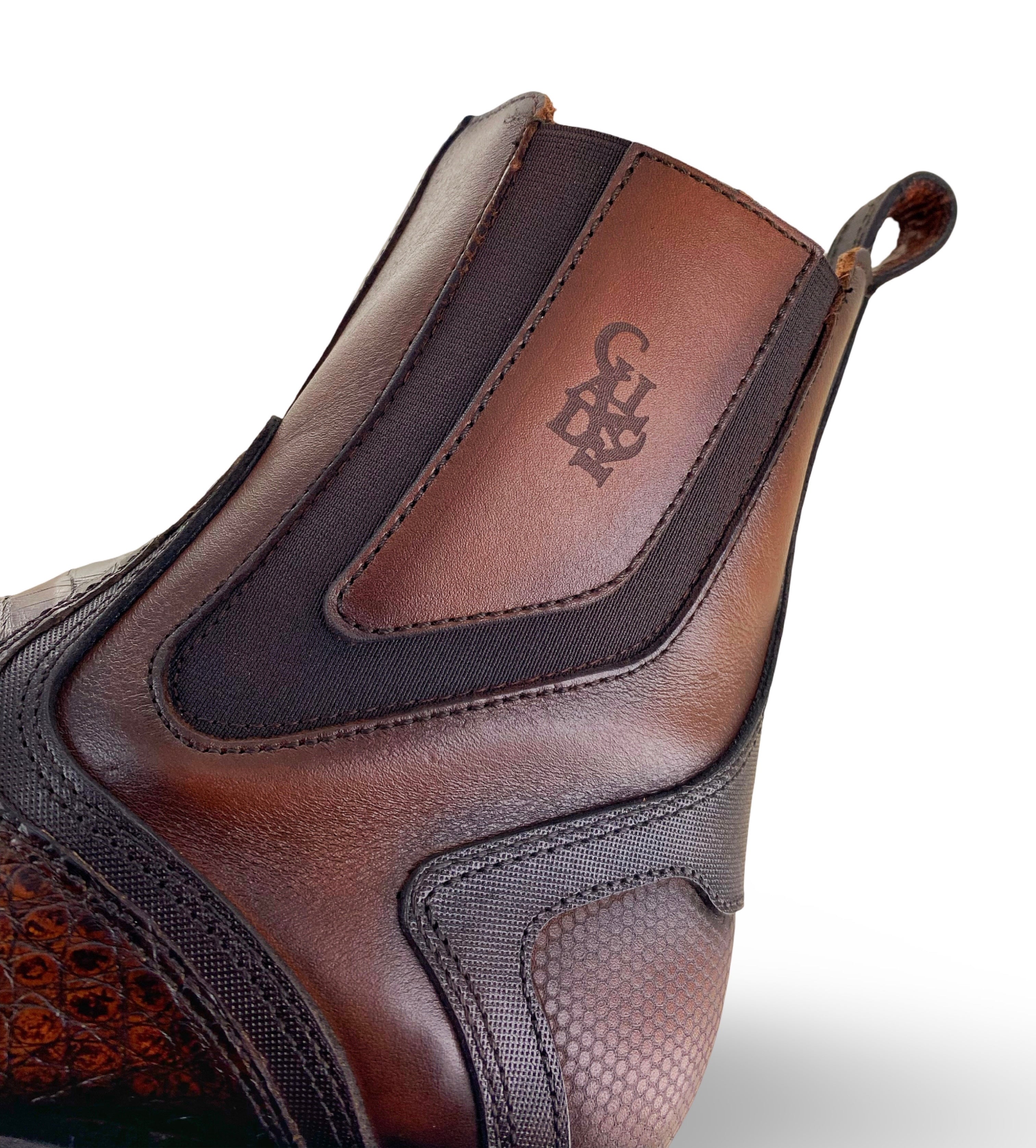 Cuadra Mens Maple Genuine Caiman Belly Boots CU892