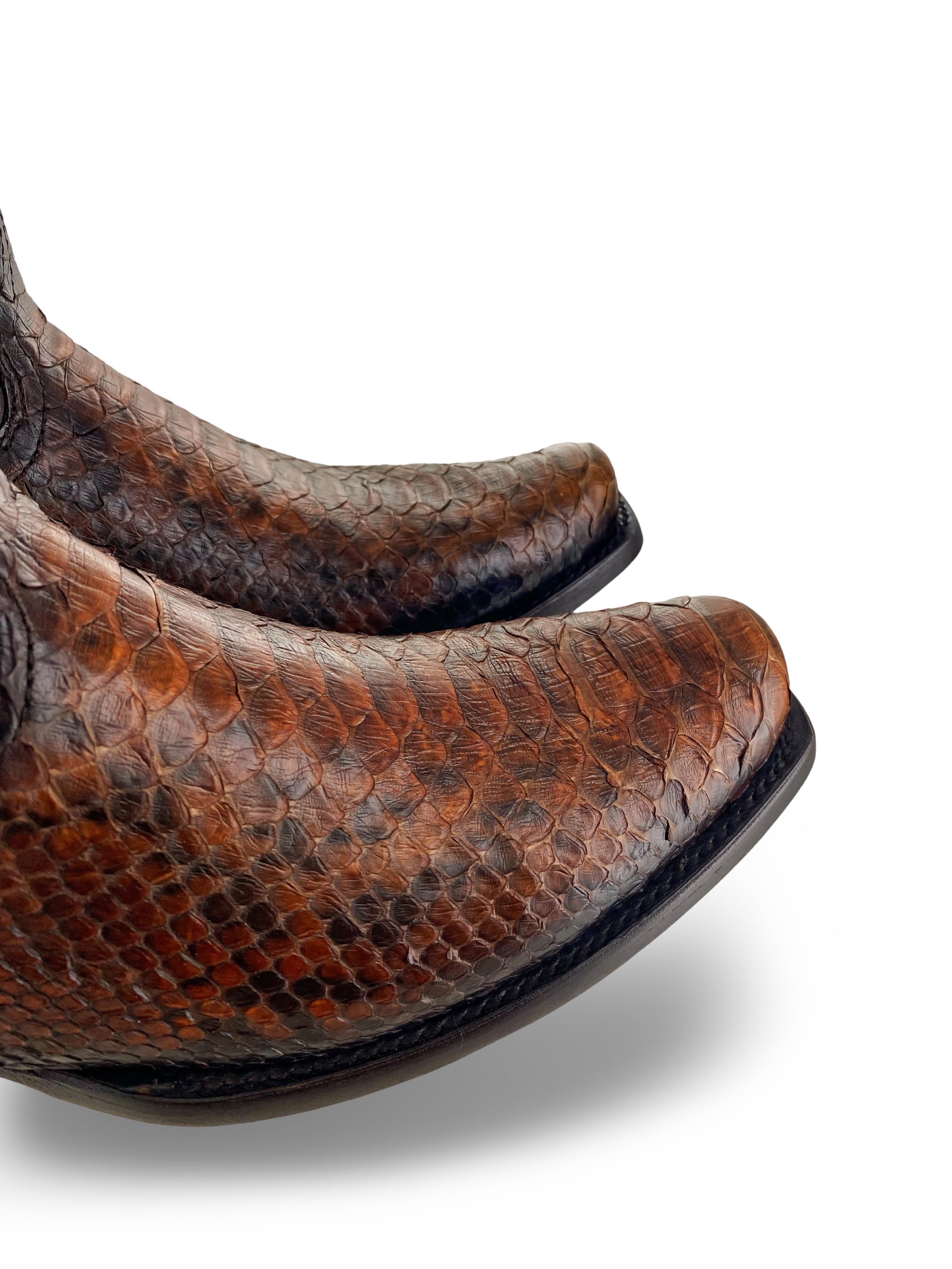 Cuadra Mens Honey Python Boots CU401