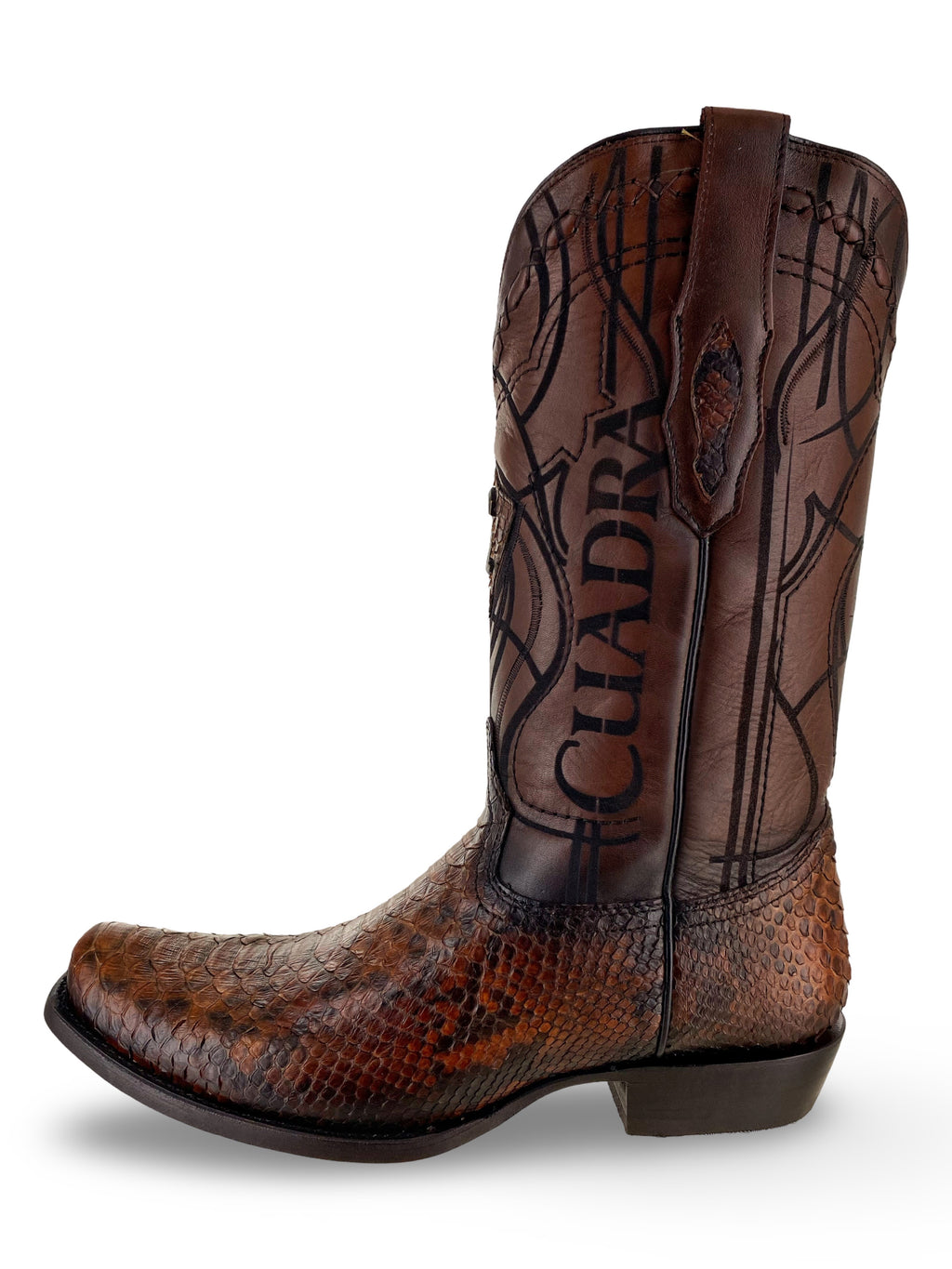 Cuadra Mens Honey Python Boots CU401