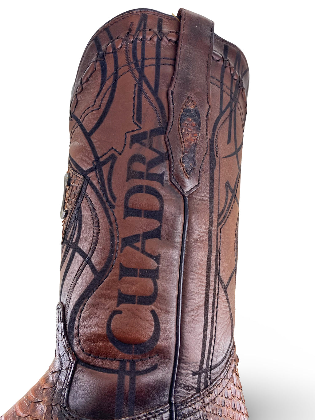 Cuadra Mens Honey Python Boots CU401