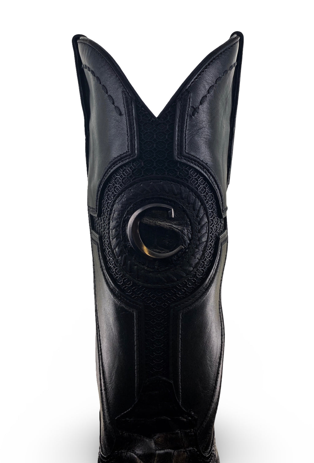 Cuadra Mens Bota De Fucus (Caiman) Lomo Belly Black CU976-L