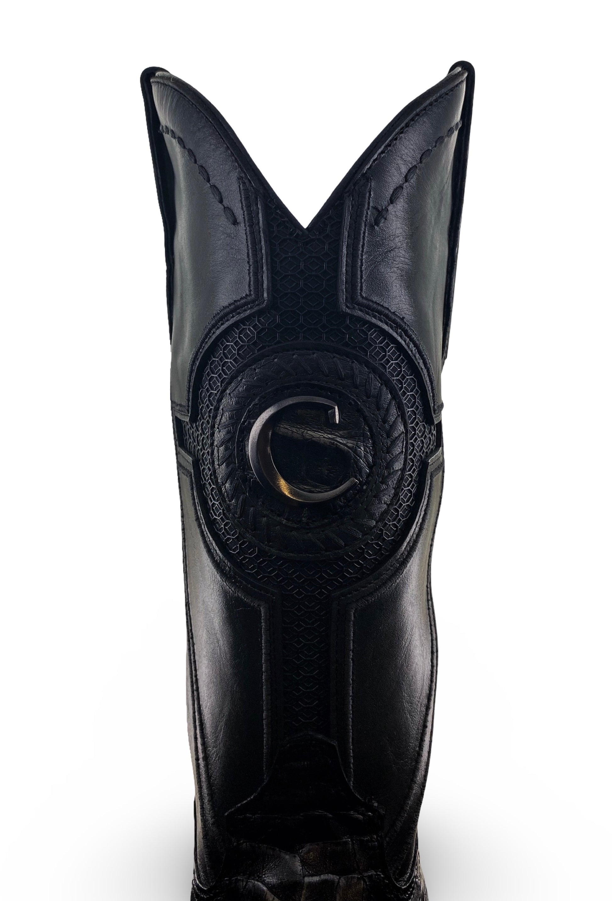 Cuadra Mens Bota De Fucus (Caiman) Lomo Belly Black CU976-L