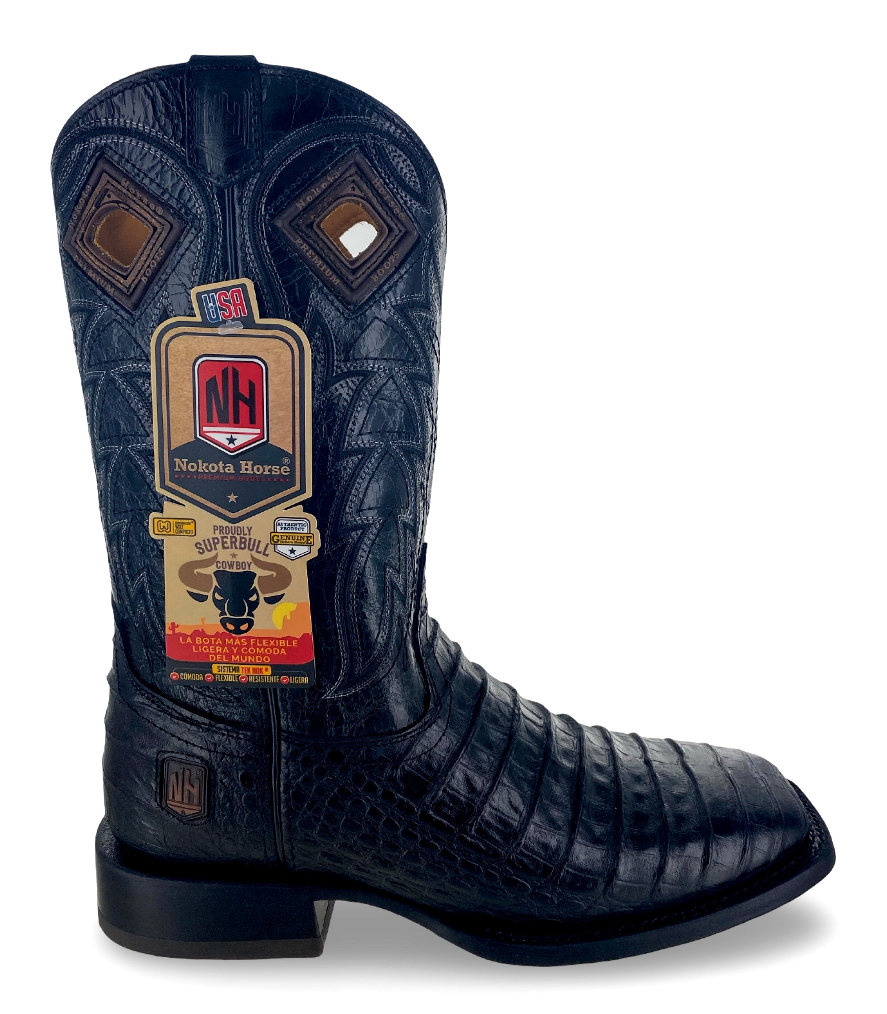 Nokota Horse Mens McCarthy 18 GB Lomo Coco Negro
