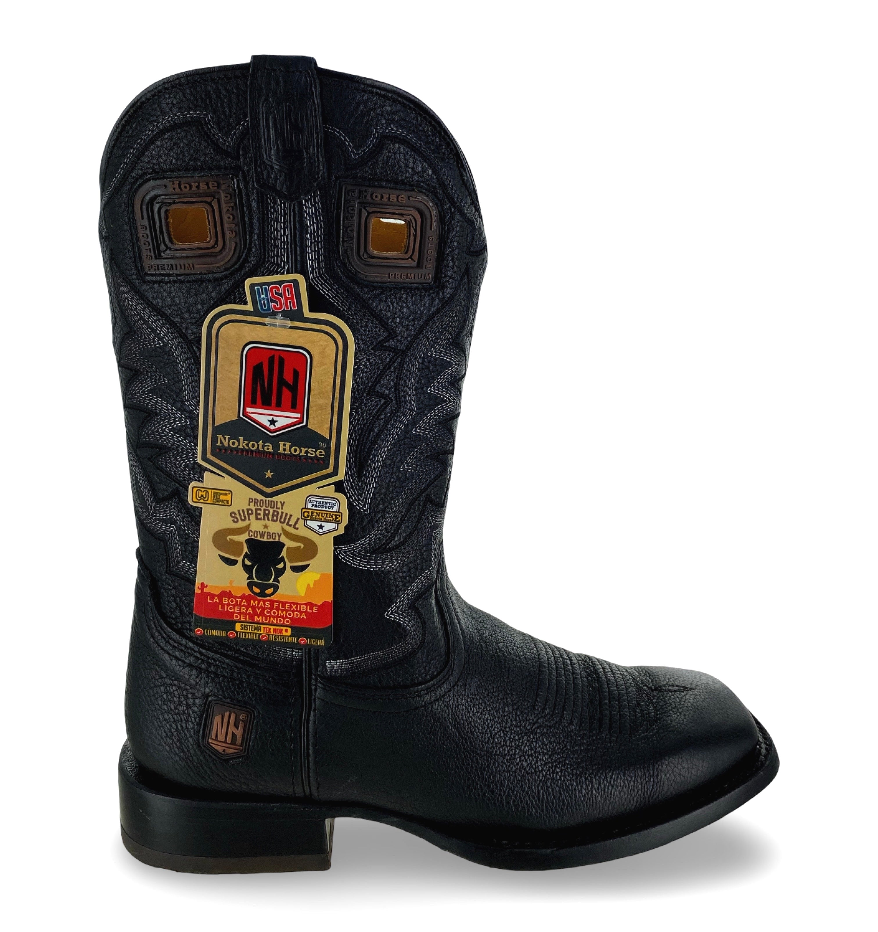 Nokota Horse Mens Cheyenne 18 Deer Negro