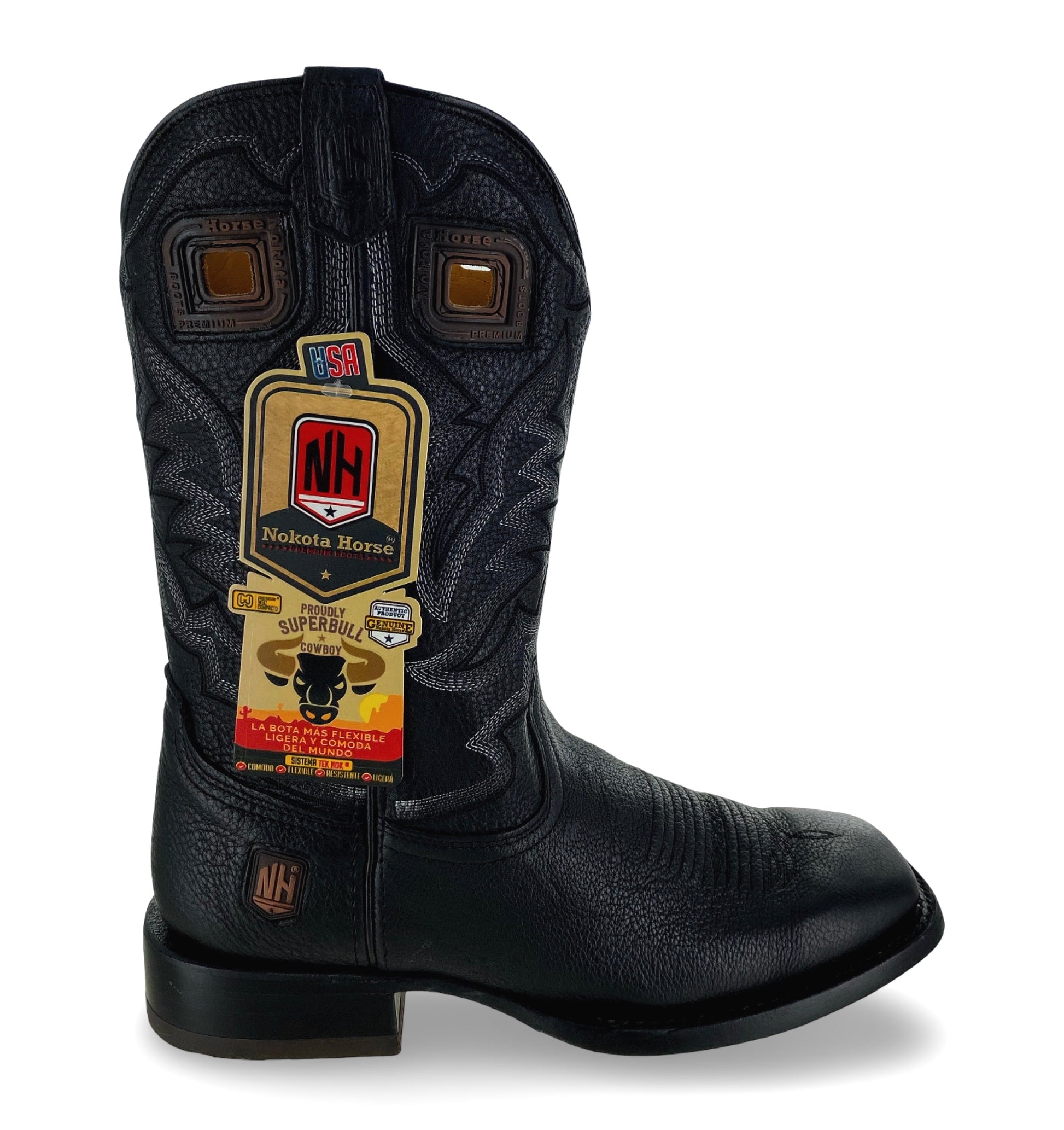 Nokota Horse Mens Cheyenne 18 Deer Negro