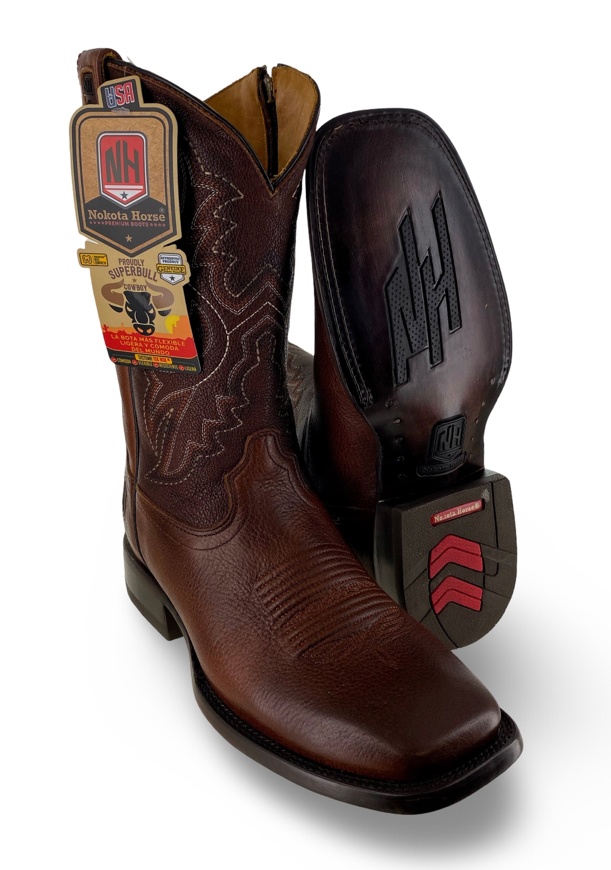 Nokota Horse Mens Lucas 18 Deer Cogñac