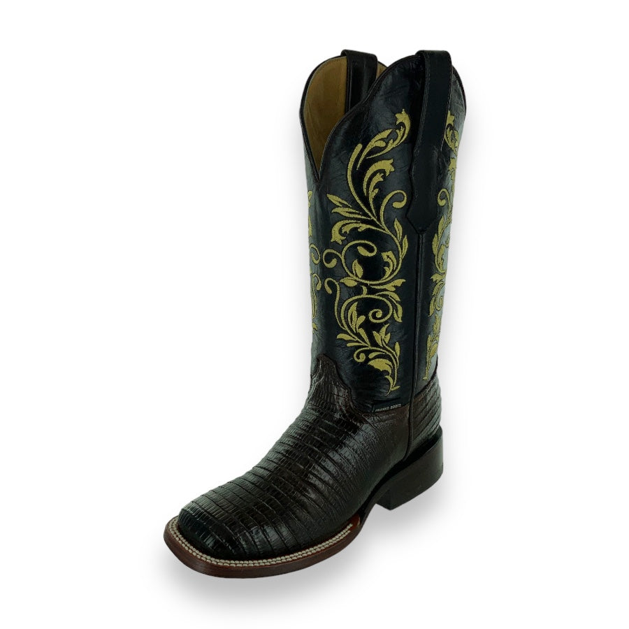 Franko Boots Women's Melisa Lizard Cafe/Blk