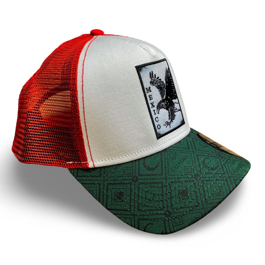 CUADRA | MEXICO EAGLE GREEN/WHITE/RED SNAPBACK