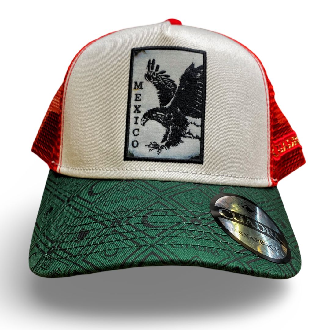 CUADRA | MEXICO EAGLE GREEN/WHITE/RED SNAPBACK