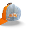 LOST CALF | BULL LOGO ORANGE/WHITE SNAPBACK