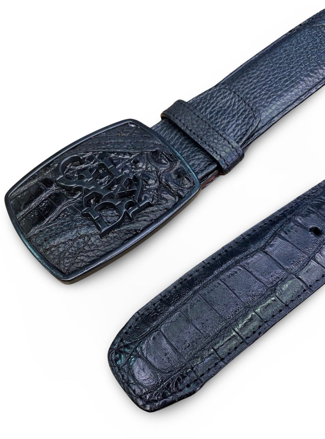 CUADRA | Men's Black Black Buckle Fuscus Belly Belt