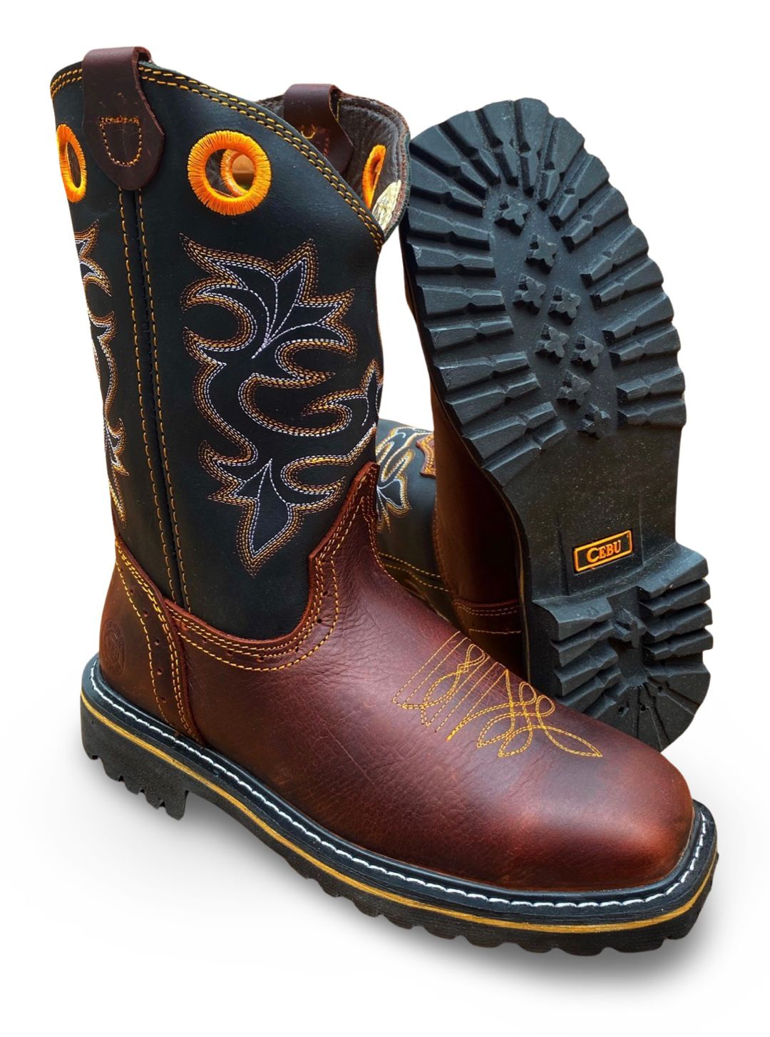 Cebu Pradera | Mens PR-STL Shedron Negro Steel Toe Work Boots