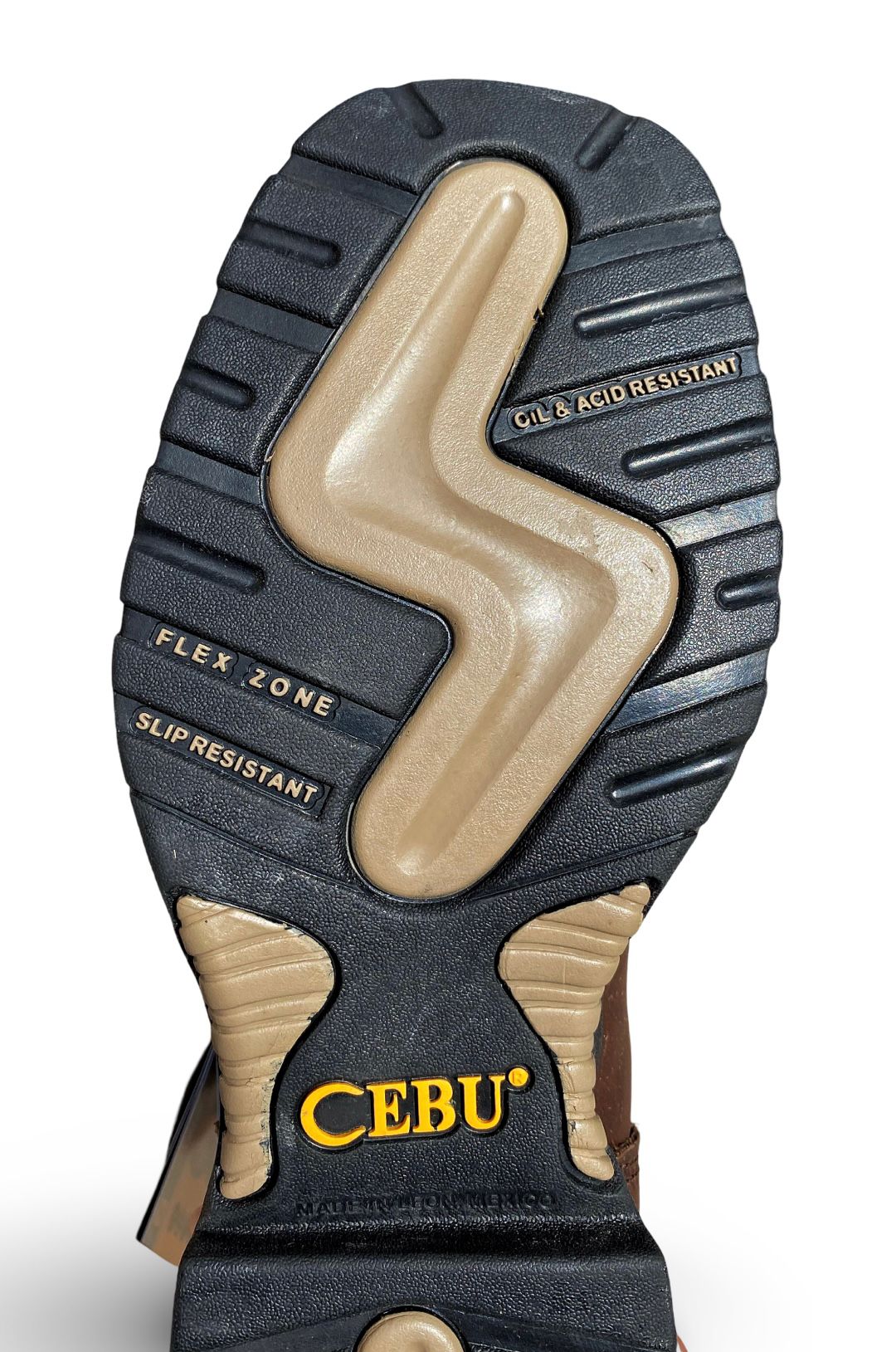 Cebu | Mens WP SQR-STL Brown Steel Toe Work Boots