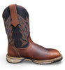 Cebu | Mens WP SQR-STL Brown Steel Toe Work Boots