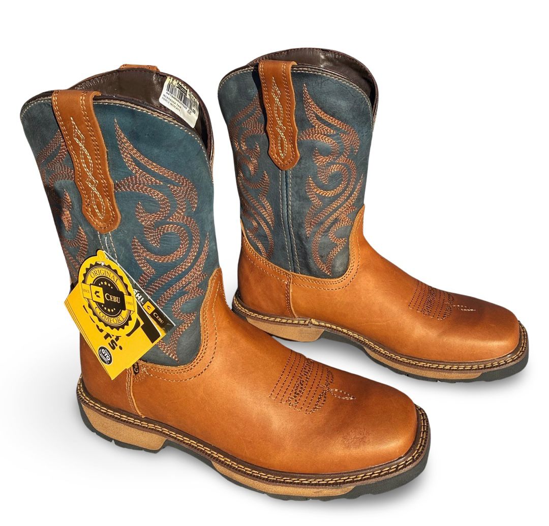 Cebu | Mens Nebraska Tan Work Boot