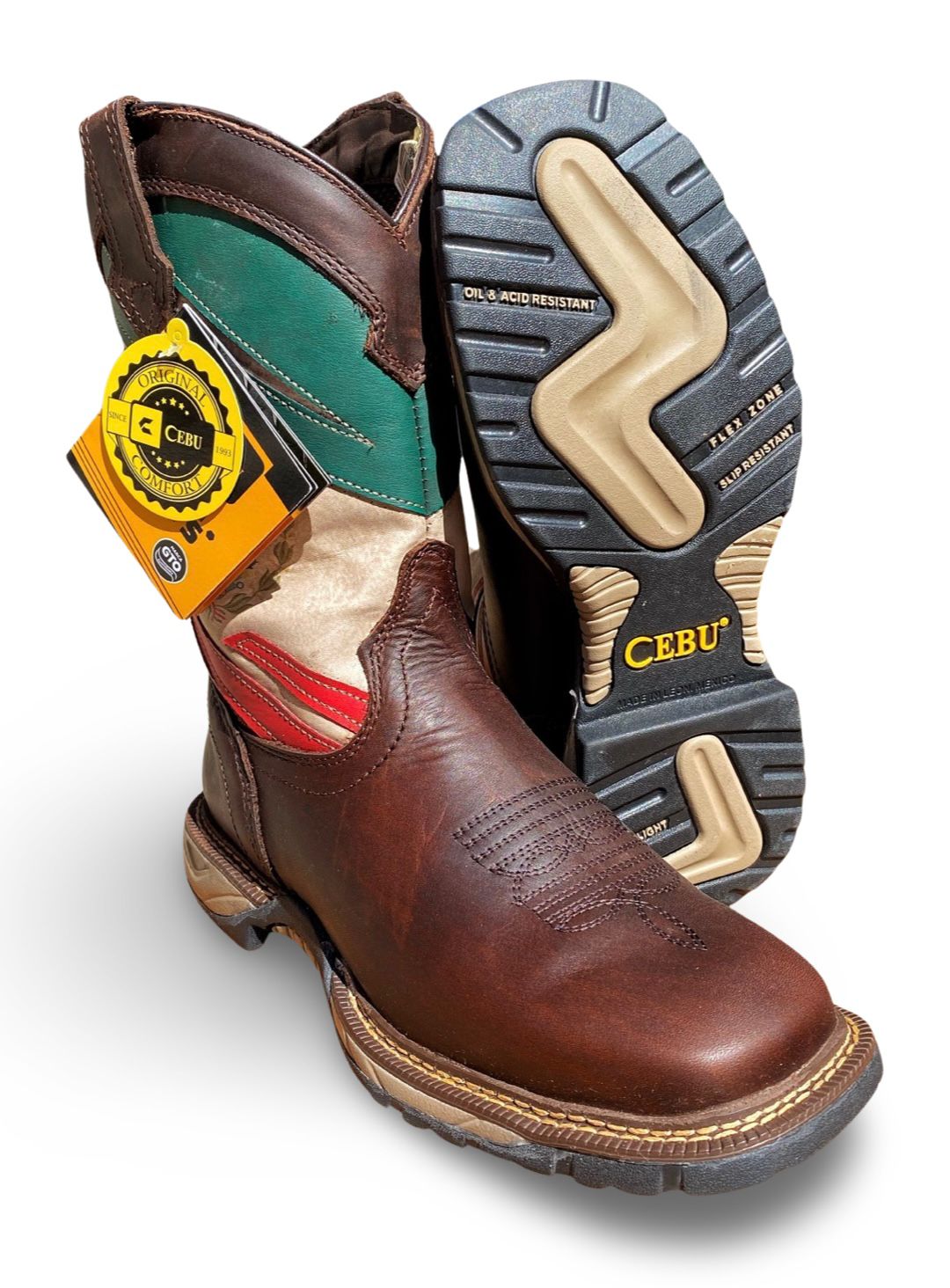 Cebu | Mens Mex Brown Work Boot