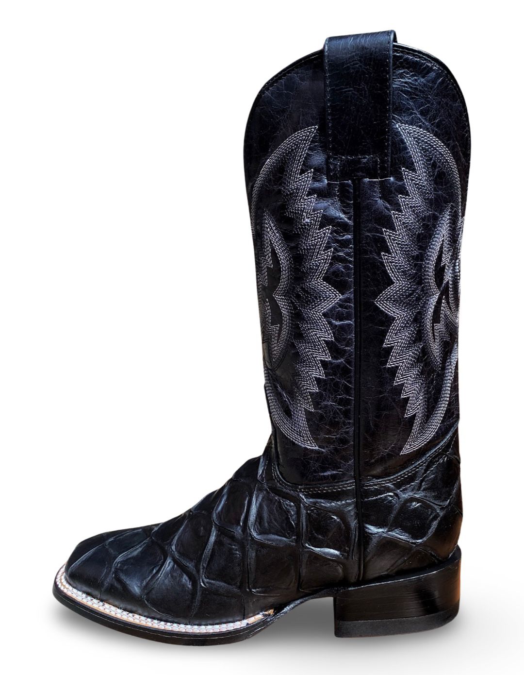 Los Compadres | Women's 291C Pescado Profundo Negro Bulldog Boot