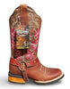 Oswelt | Women's 1122 Shedron Leather Strap Boot