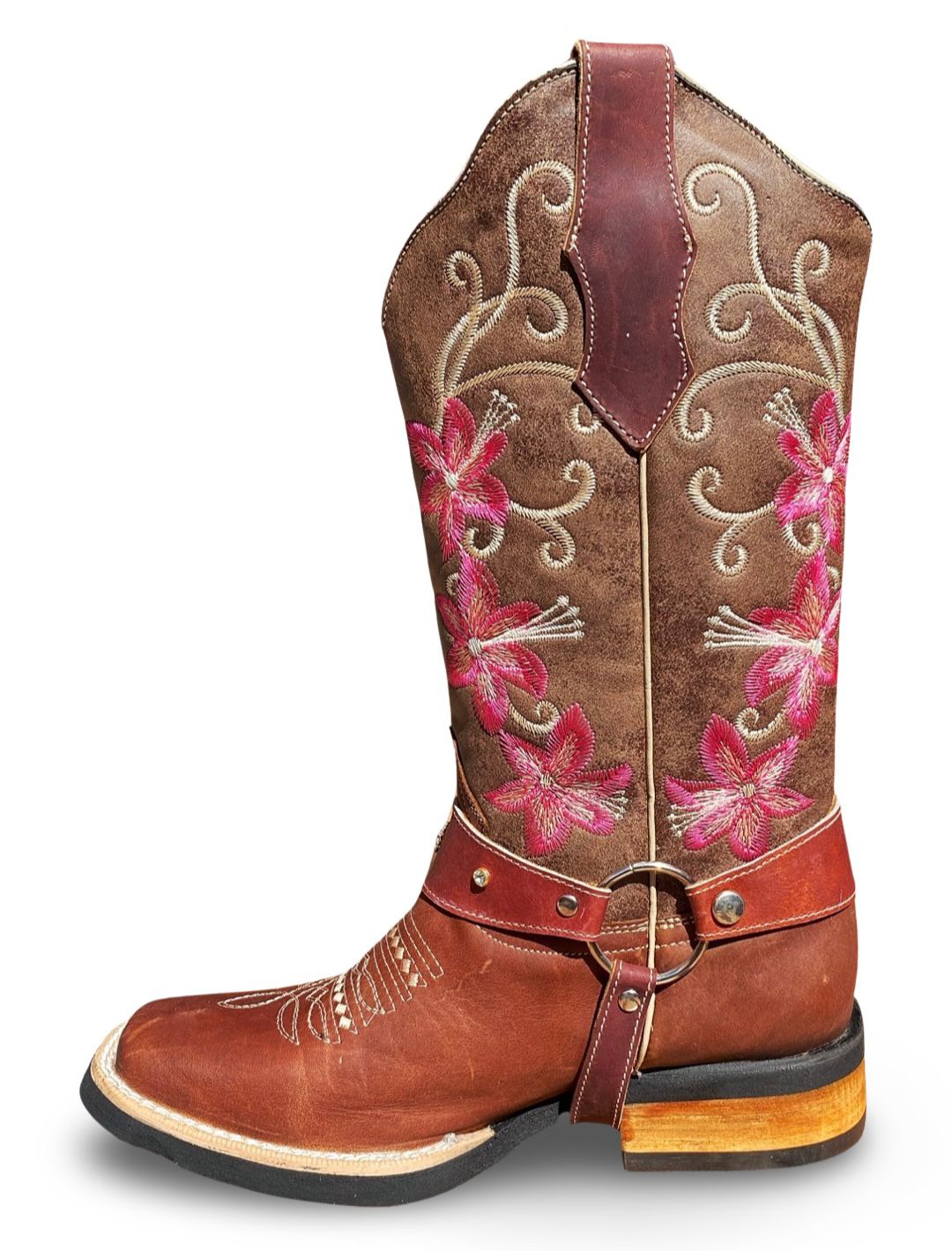 Oswelt | Women's 1122 Shedron Leather Strap Boot