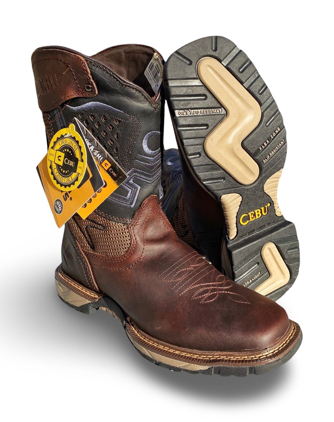 Cebu | Mens RANGER Brown Work Boots