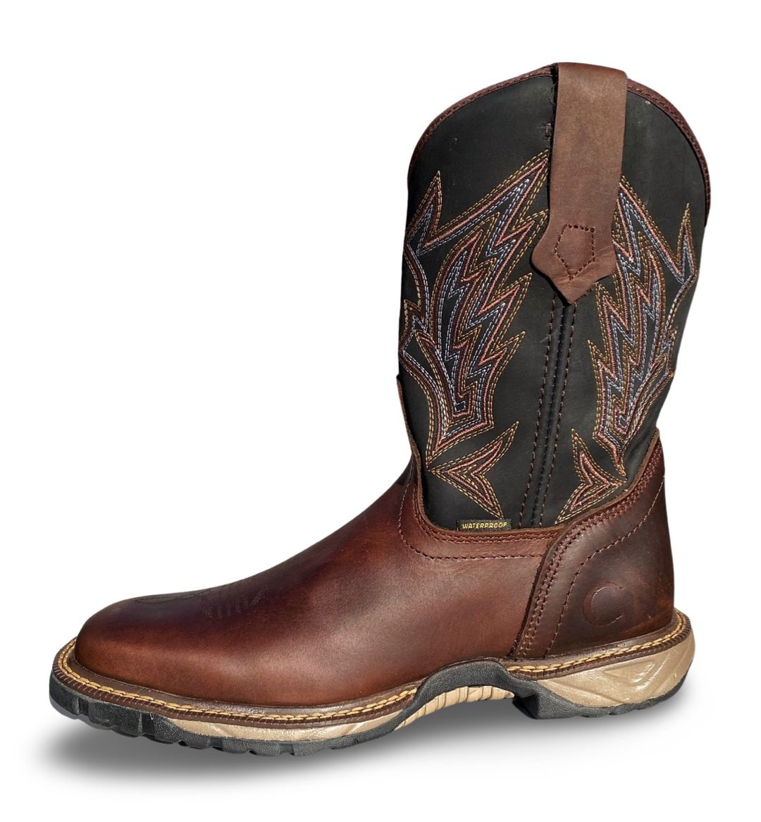 Cebu | Mens WP SQR Brown Water Proof Work Boots