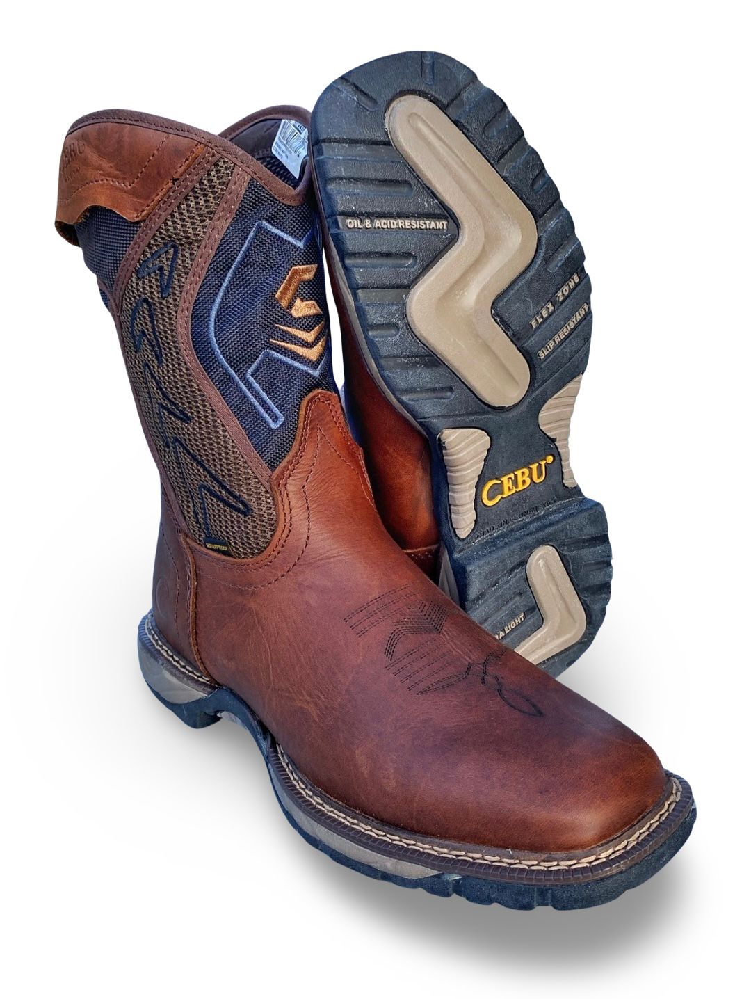 Cebu | Mens ADVANT-WP Tan Water Proof Work Boots