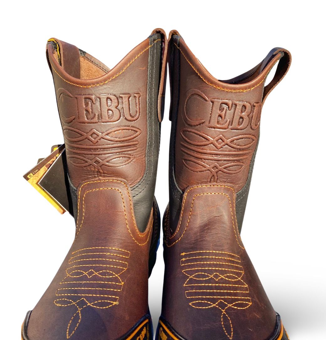 Cebu | Mens FARMER Brown Work Boots