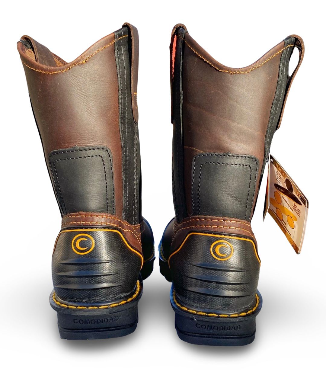 Cebu | Mens FARMER Brown Work Boots