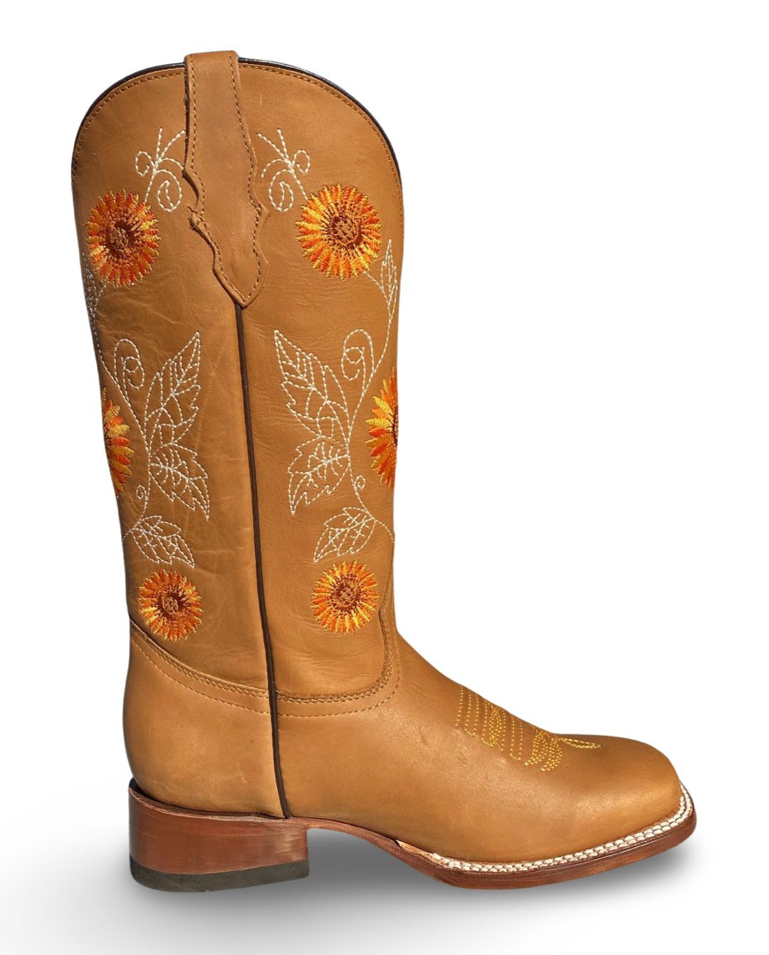 Los Compadres | Women's 288 Crazy Tan Girasoles Bulldog Boot