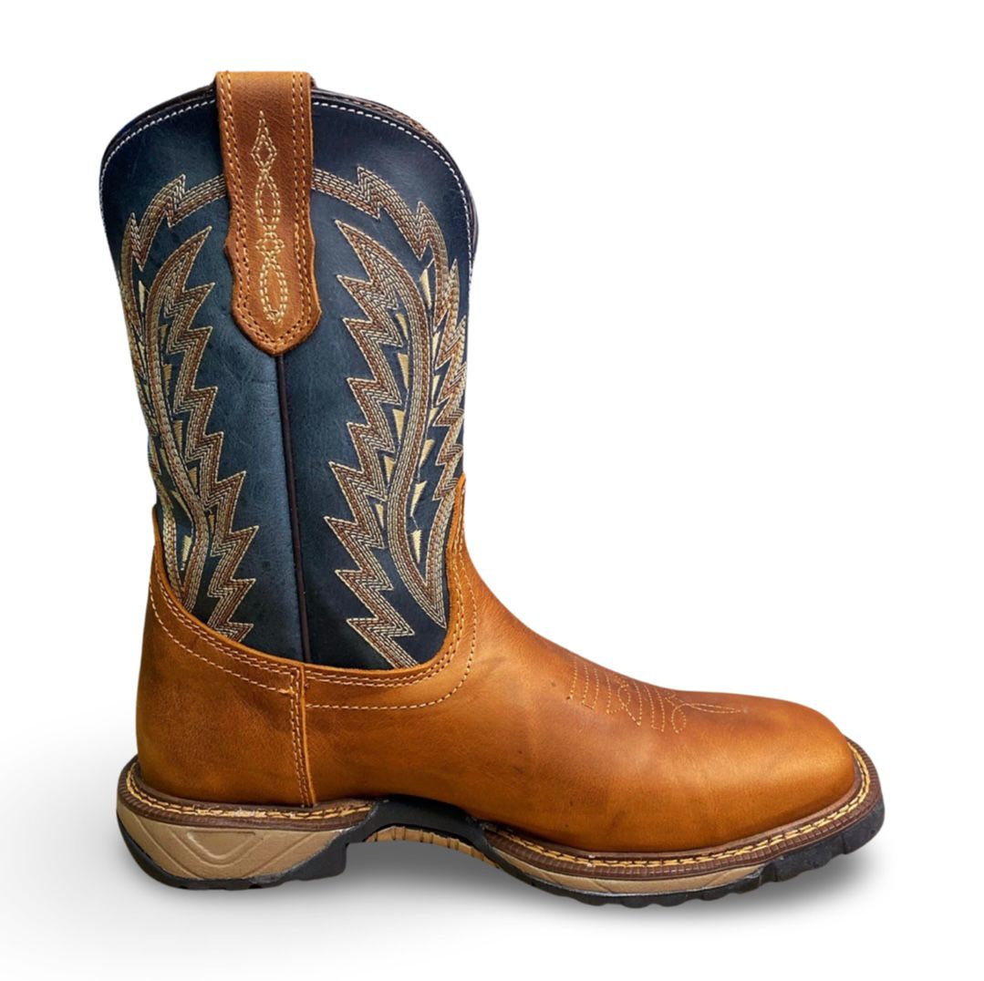 Cebu | Mens Tundra Roble Tan Square Toe Work Boots