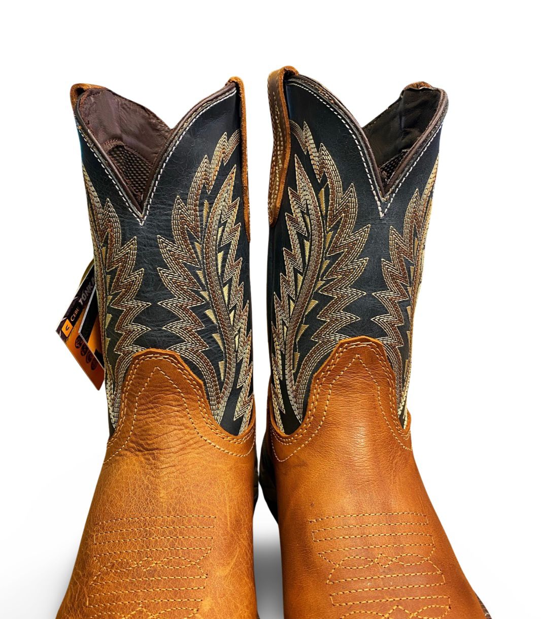 Cebu | Mens Tundra Roble Tan Square Toe Work Boots