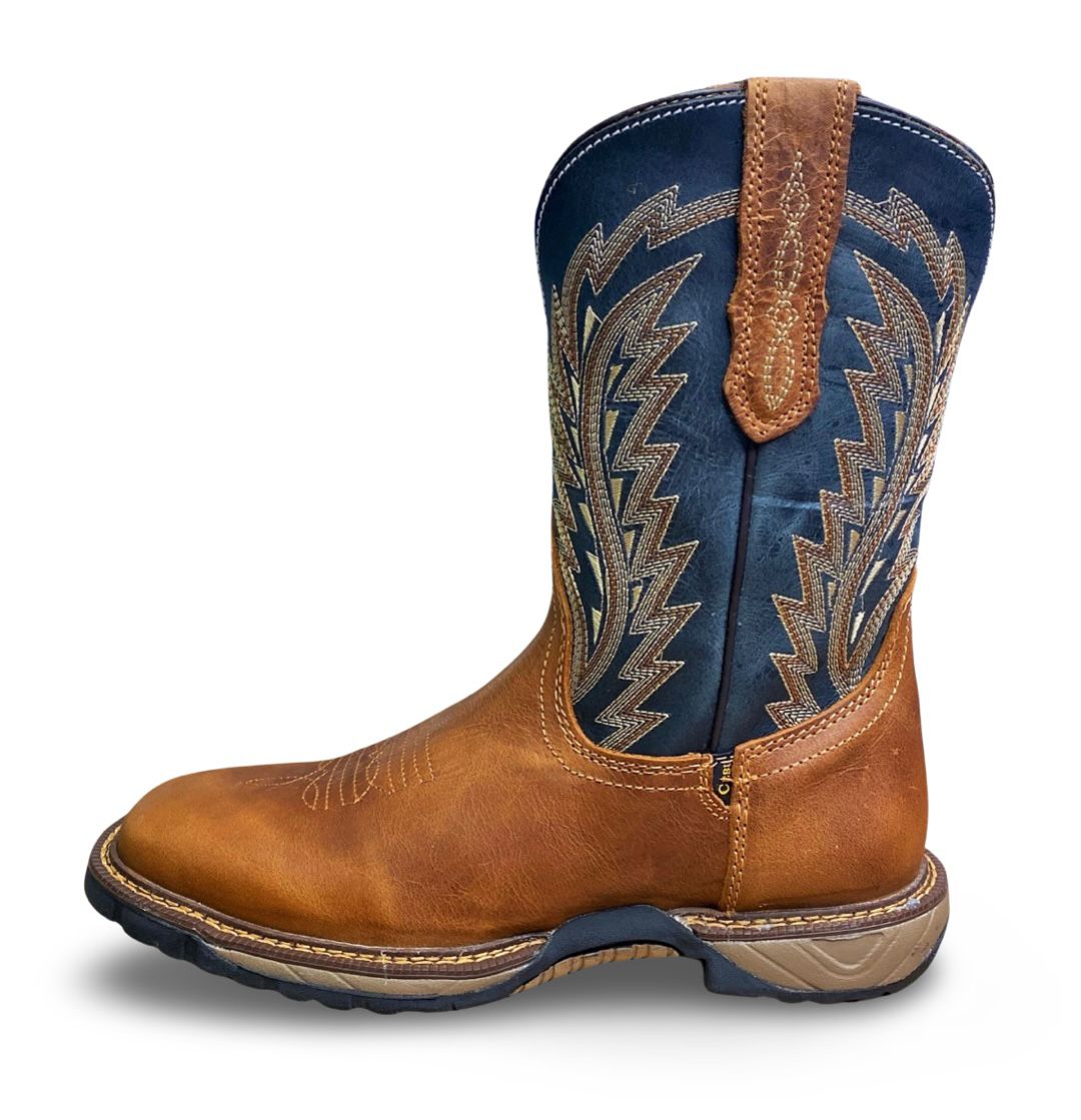 Cebu | Mens Tundra Roble Tan Square Toe Work Boots