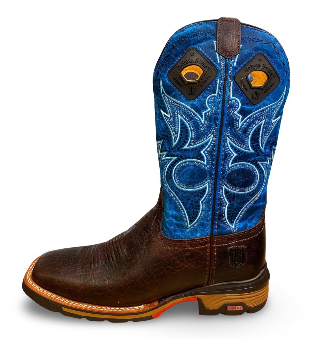 Nokota Horse Mens Morgan 18 Bisonte Redwood Quarry Azul Elec M051841