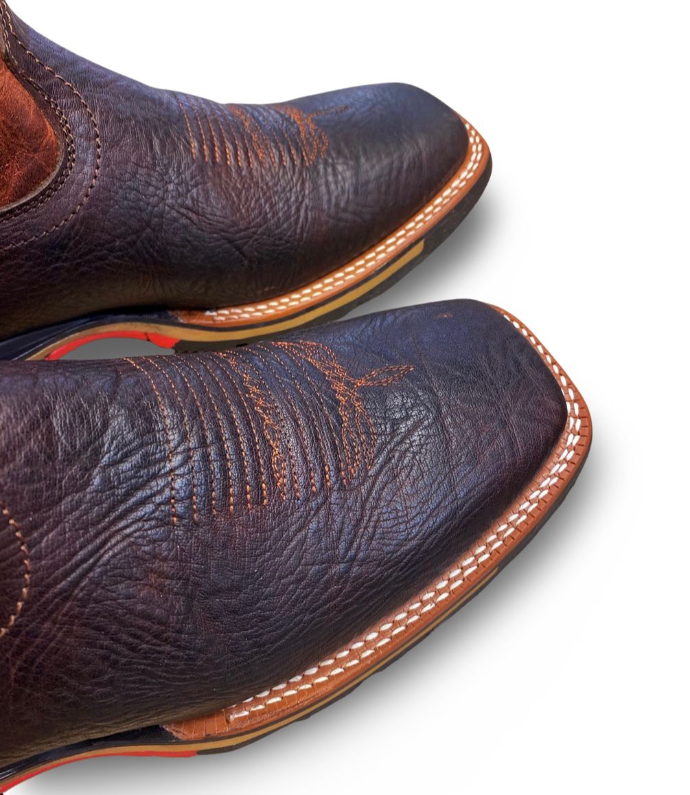 Nokota Horse Mens Morgan 18 Bullhide Skin Quarry Rosso M051841