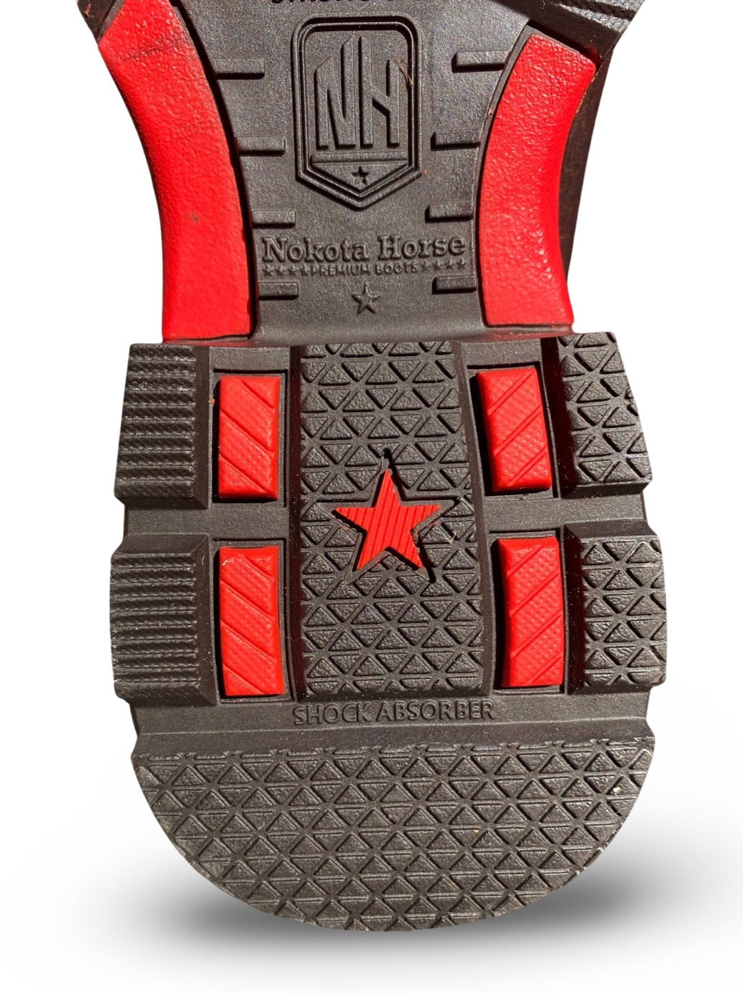 Nokota Horse Mens Morgan 18 Bullhide Skin Quarry Rosso M051841