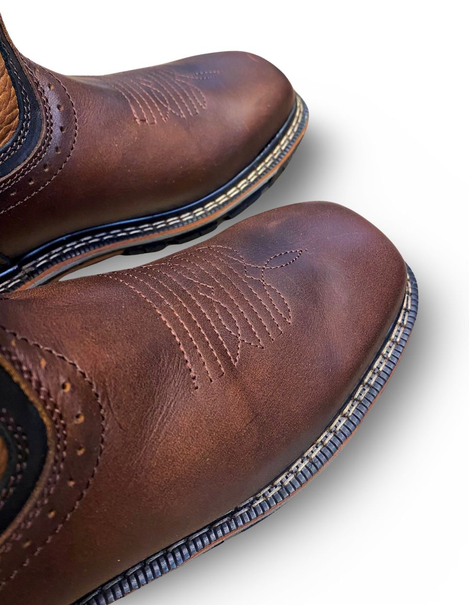 Cebu | Mens TRC1 Brown Square Toe Work Boots