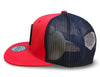 HOOEY | RED/BLACK 6-PANEL TRUCKER WITH BLACK/WHITE PATCH