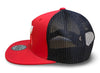 HOOEY | RED/BLACK 5-PANEL TRUCKER EMBROIDERED LOGO