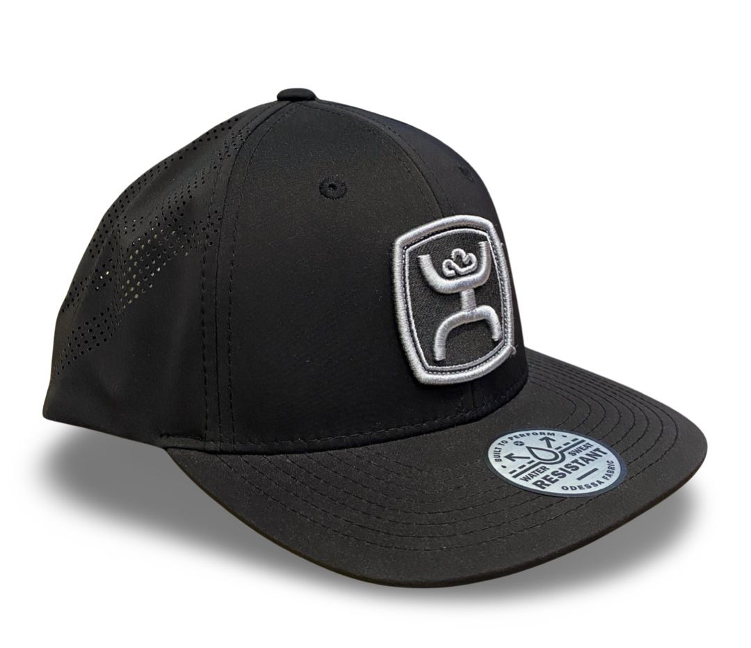 HOOEY | BLACK 5-PANEL TRUCKER WITH GREY PATCH