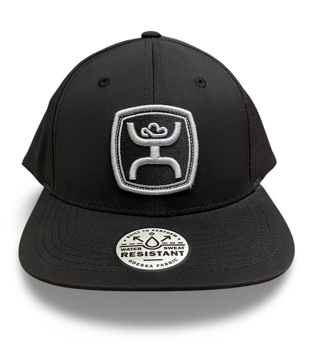 HOOEY | BLACK 5-PANEL TRUCKER WITH GREY PATCH