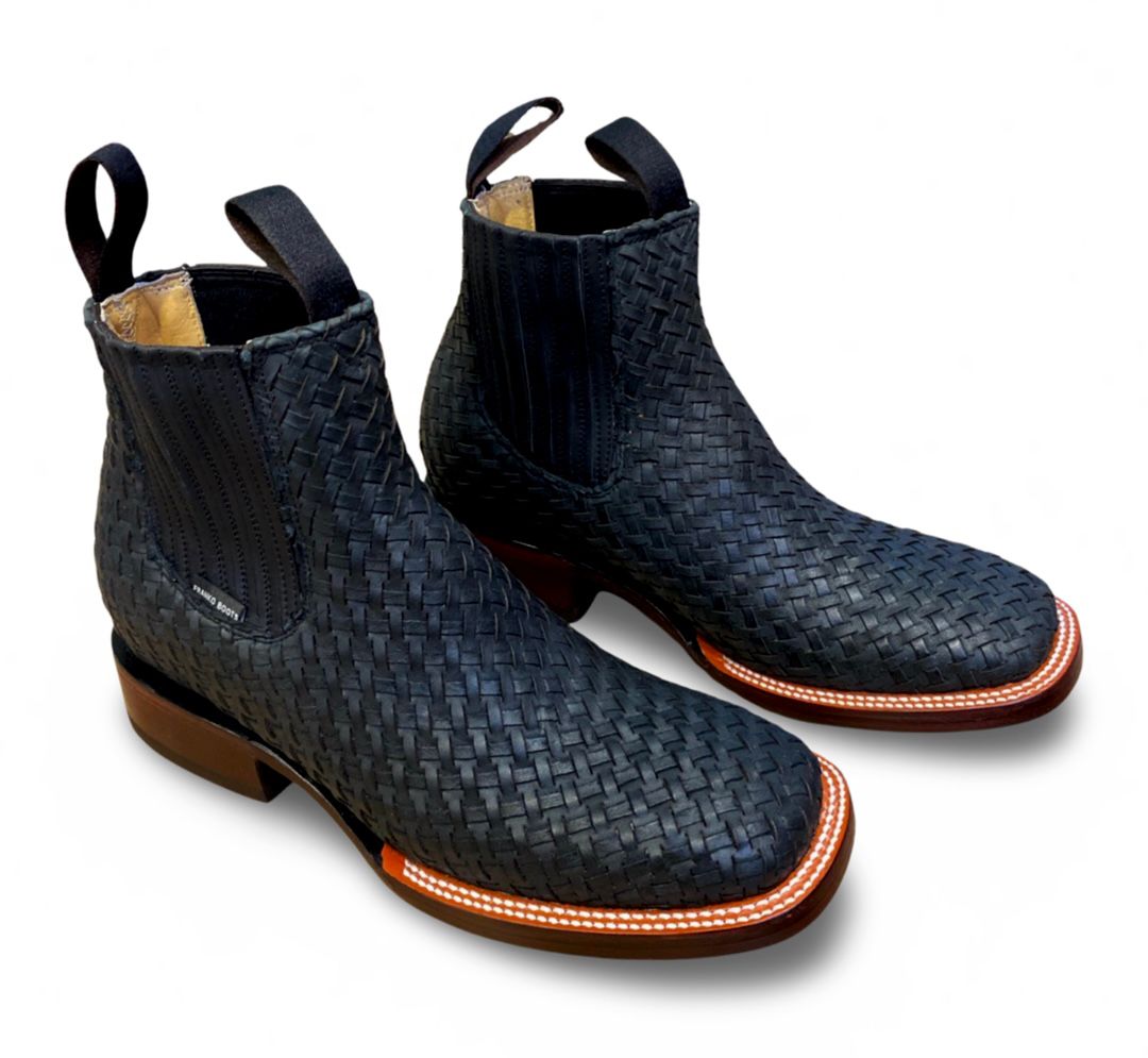 Franko Boots | Botin Bulldog Petatillo Negro Rodeo Boots