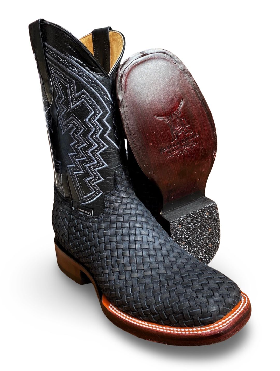 Franko Boots | Bulldog Petatillo Negro Rodeo Boots