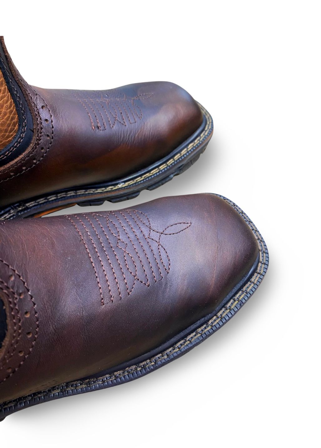 Toro Bravo | Mens TRC1-STL Brown Square Steel Toe Work Boots