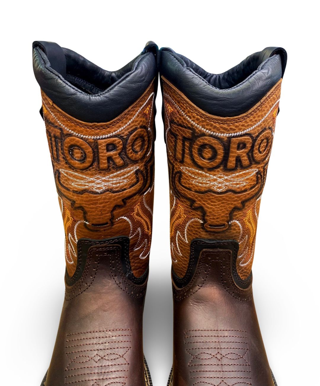 Toro Bravo | Mens TRC1-STL Brown Square Steel Toe Work Boots