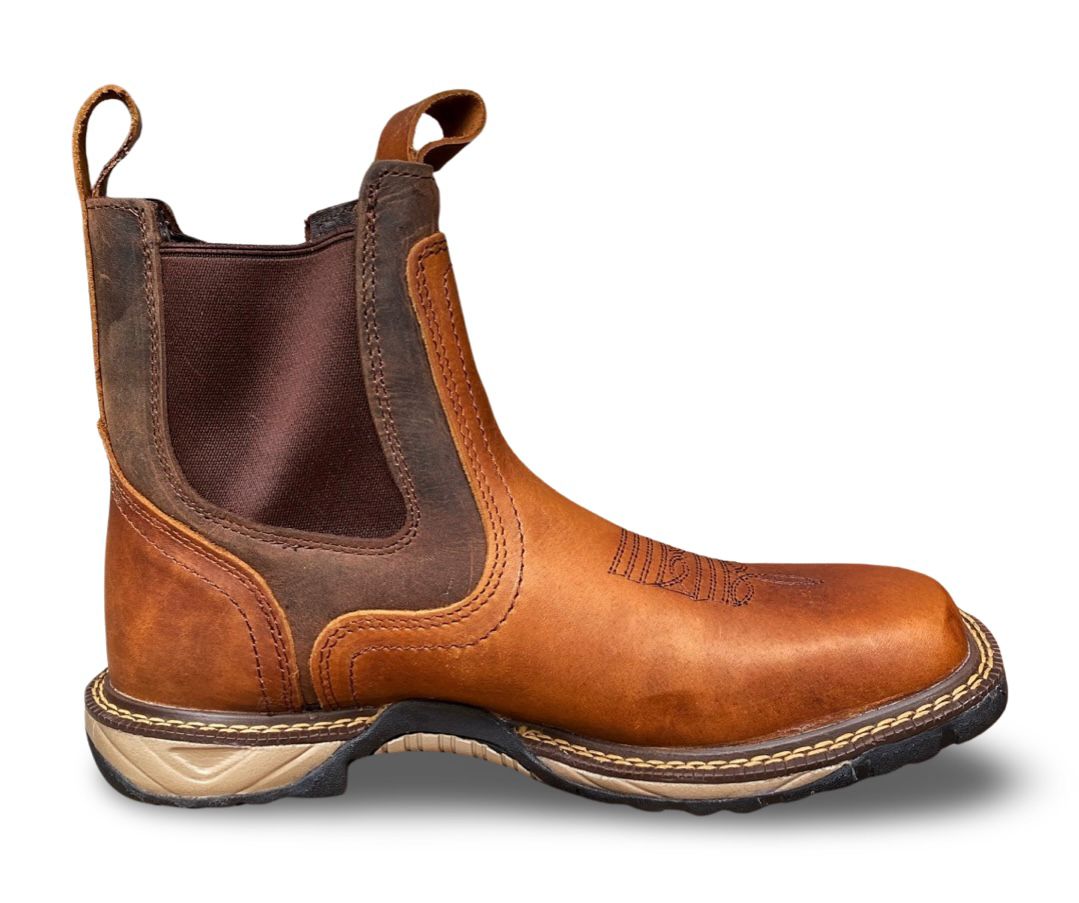 Cebu | Mens BC Thunder Tan Square Toe Work Boots