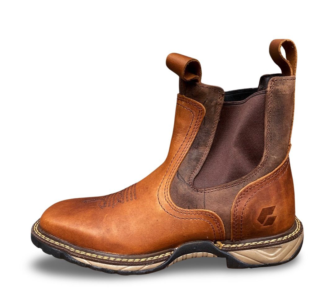 Cebu | Mens BC Thunder Tan Square Toe Work Boots